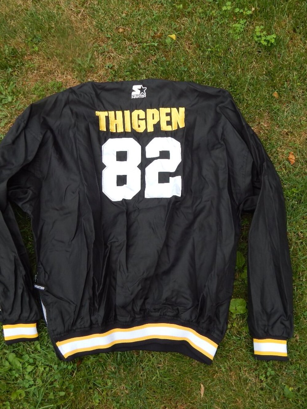 Starter Team NFL Pittsburgh Steelers #82 Thigpen Pullover Jacket XXL